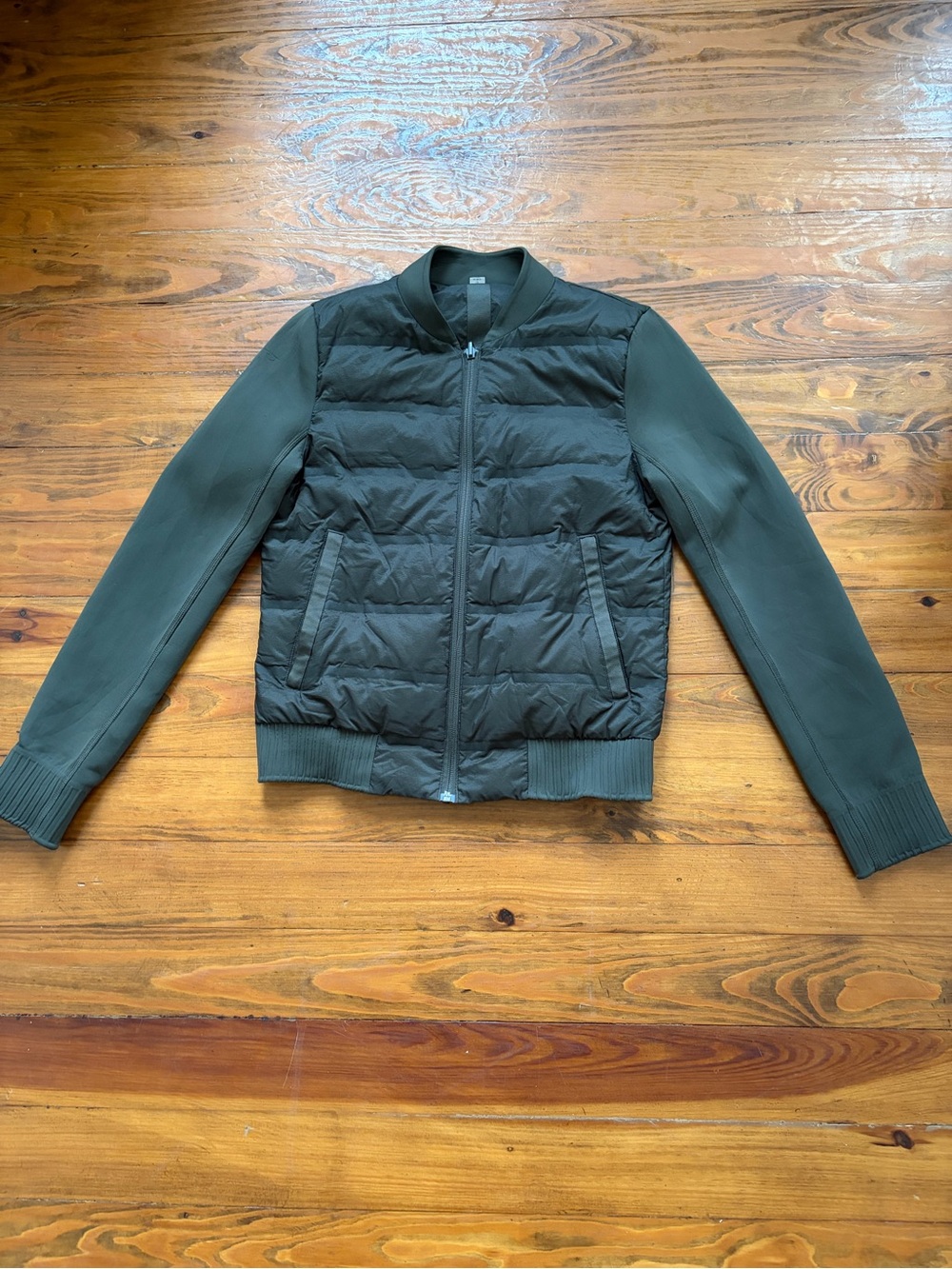 Lululemon‎ Women’s size 4 Down & Around Bomber Reversible Bomber Jacket Green